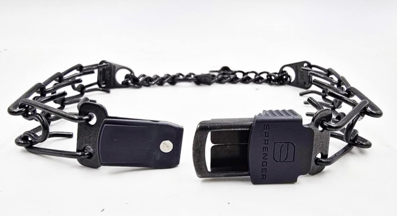 Black Quick Lock Prong Collar - Image 3