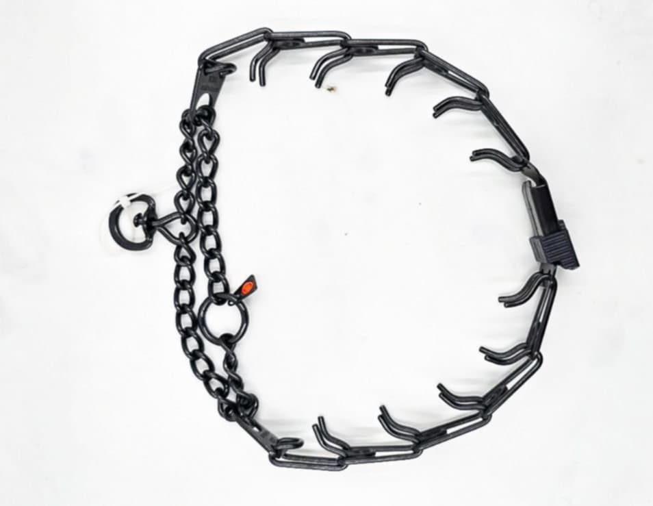 Black Quick Lock Prong Collar