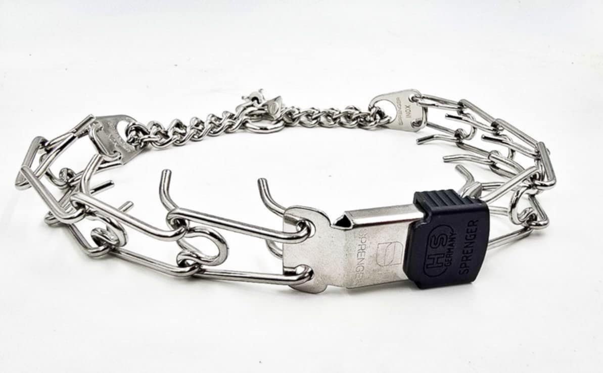 Silver Quick Lock Prong Collar - Image 2