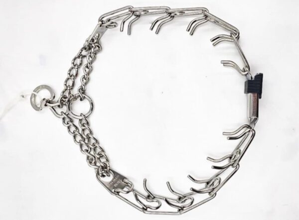 Silver Quick Lock Prong Collar