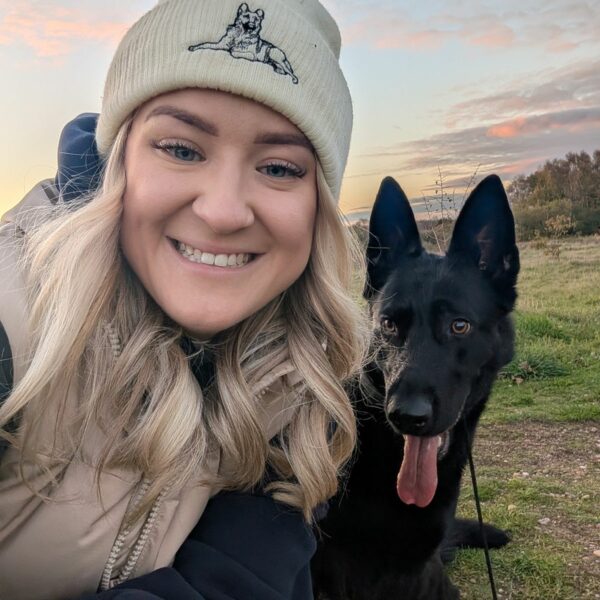 Kelsie and Her German Shepherd